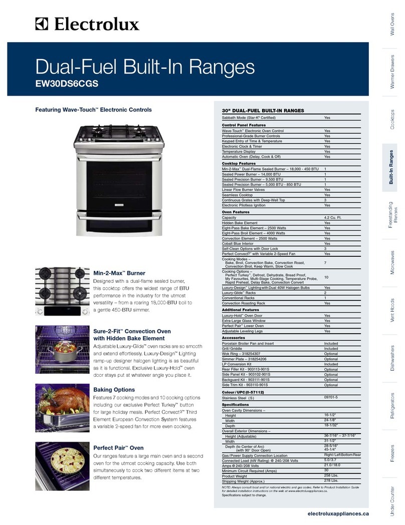 Electrolux EW30DS6CGS User manual