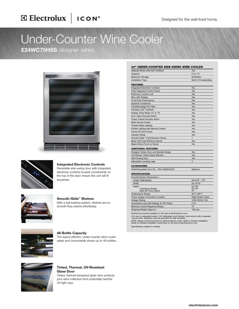 Electrolux E24WC75HSS User manual