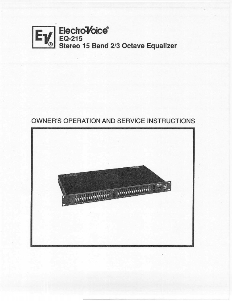 Electro-Voice EQ-215 Operation and service instructions