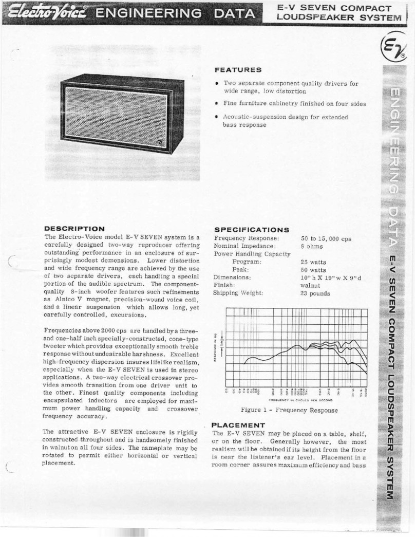 Electro-Voice E-V Seven Dimension Guide