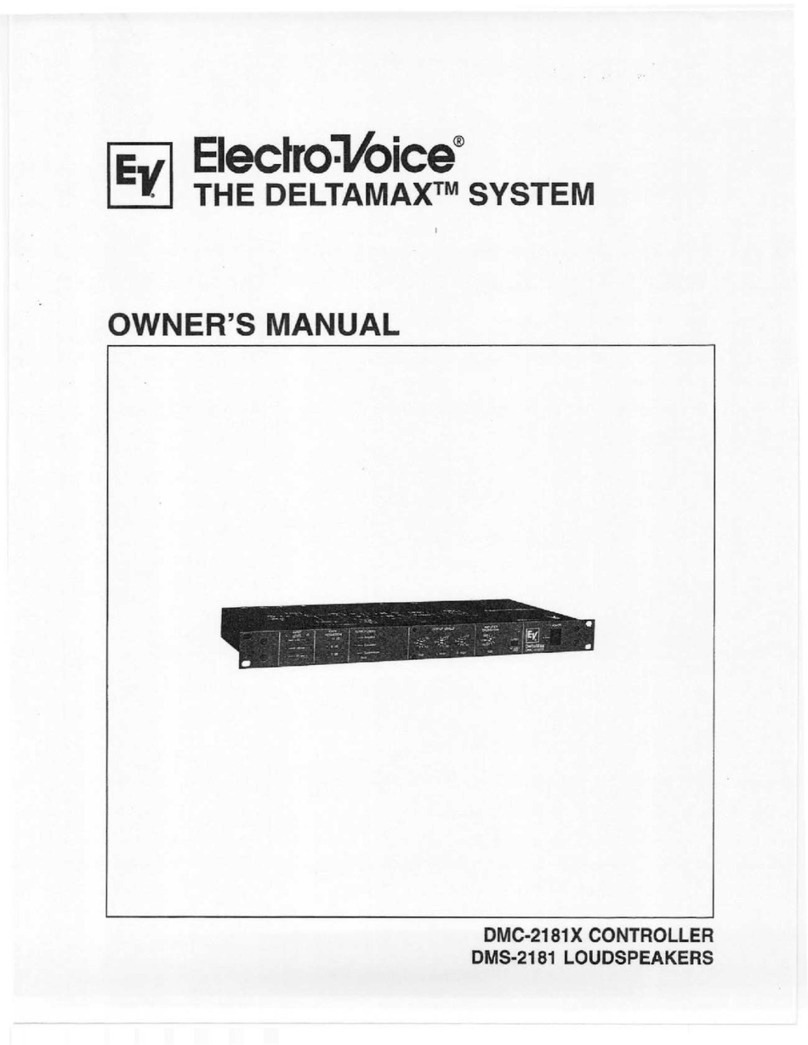 Electro-Voice DeltaMax DMC-2181X owner's manual