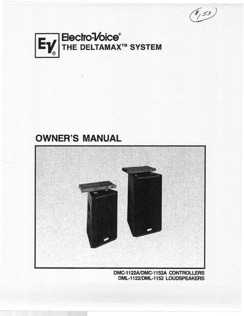 Electro-Voice DeltaMax DMC-1122A User manual Electro-Voice DeltaMax DMC-1122A User manual