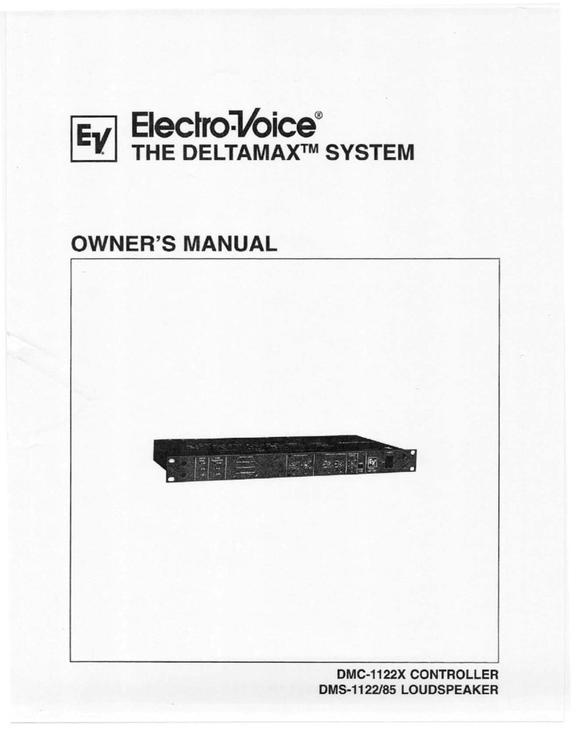 Electro-Voice DeltaMax DMS-1122/85 Series User manual