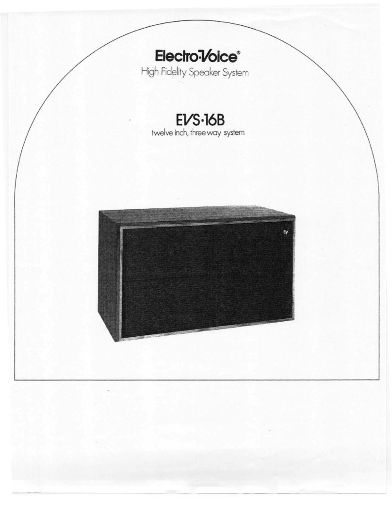 Electro-Voice EVS-16B Brochure & specs