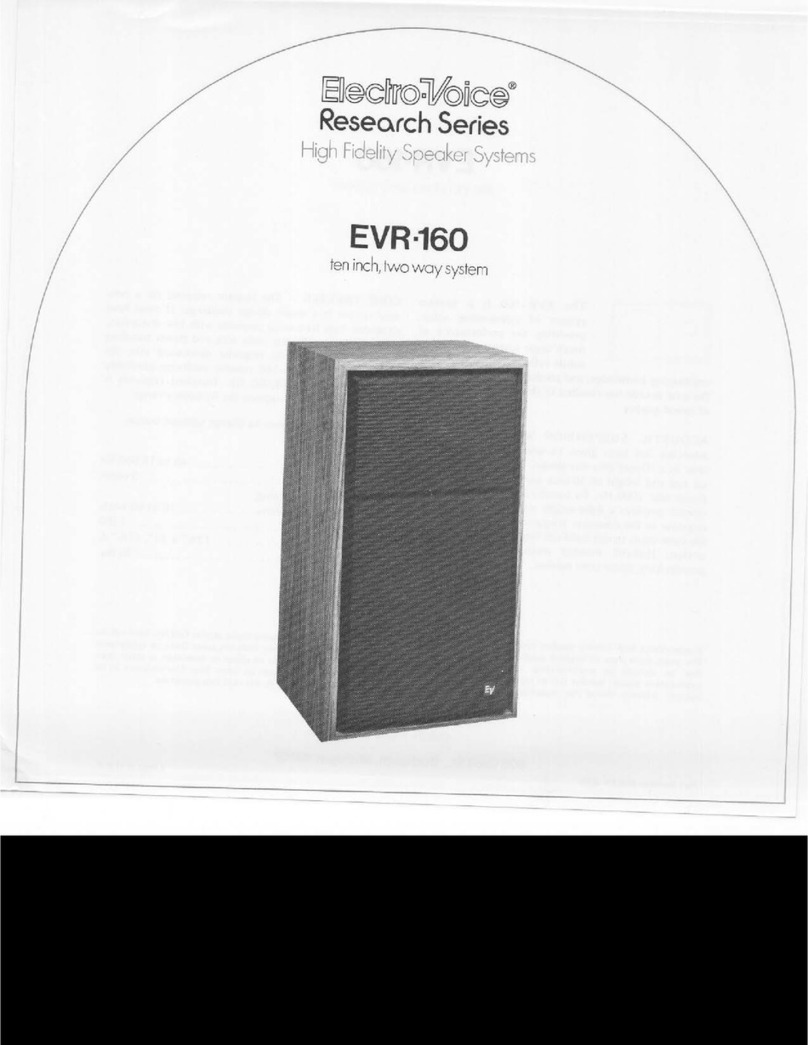 Electro-Voice EVR-160 Specifications