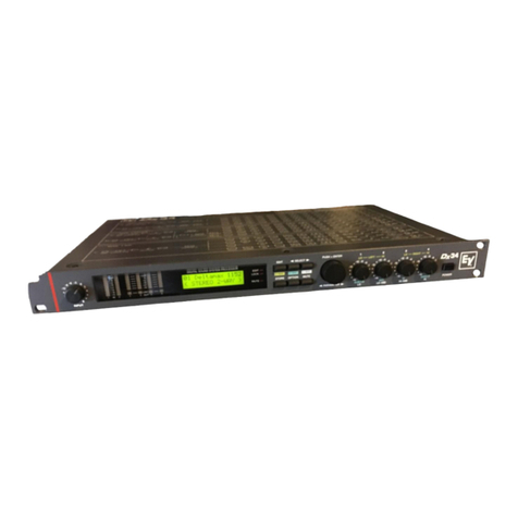 Electro-Voice Digital Sound System Processor Dx34 owner's manual