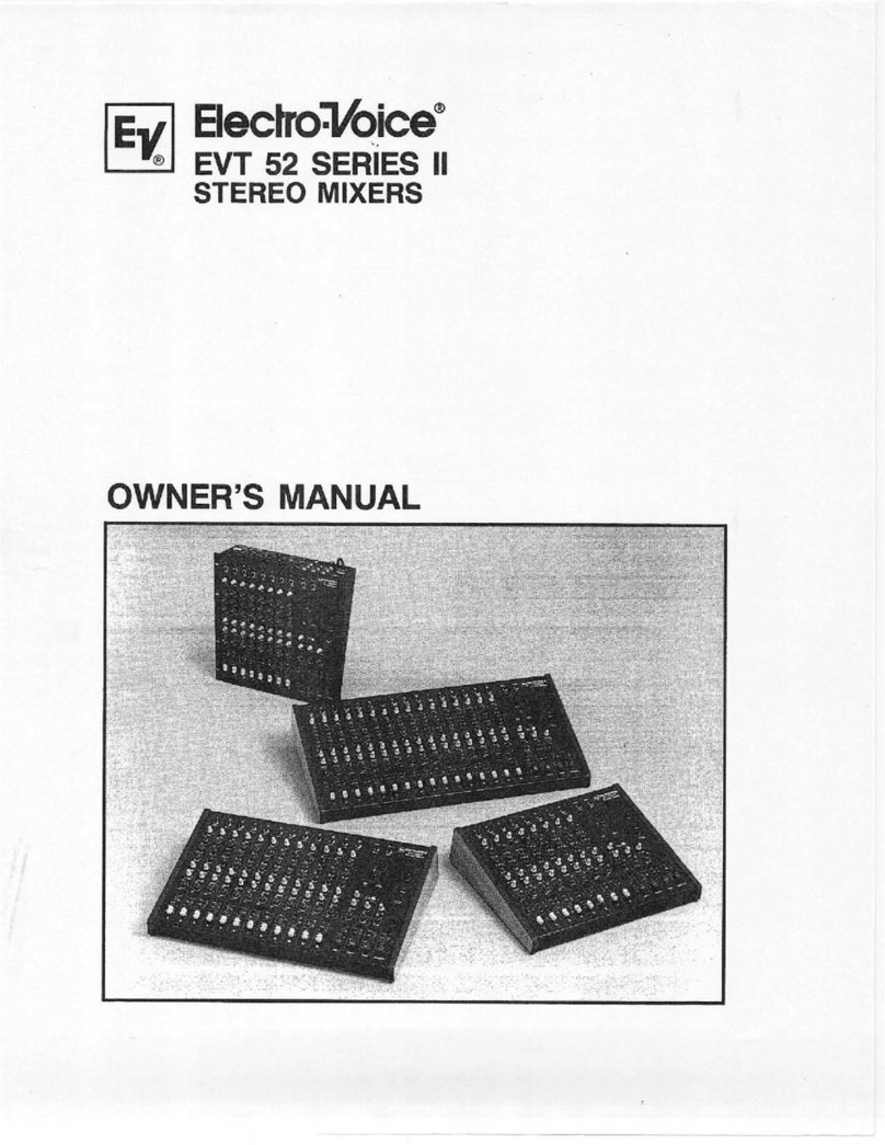 Electro-Voice EVT 52 Series II owner's manual