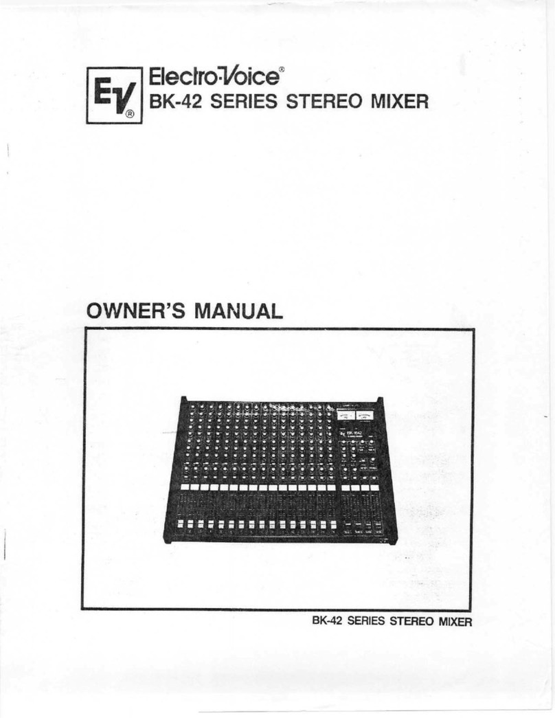 Electro-Voice BK-42 Series User manual