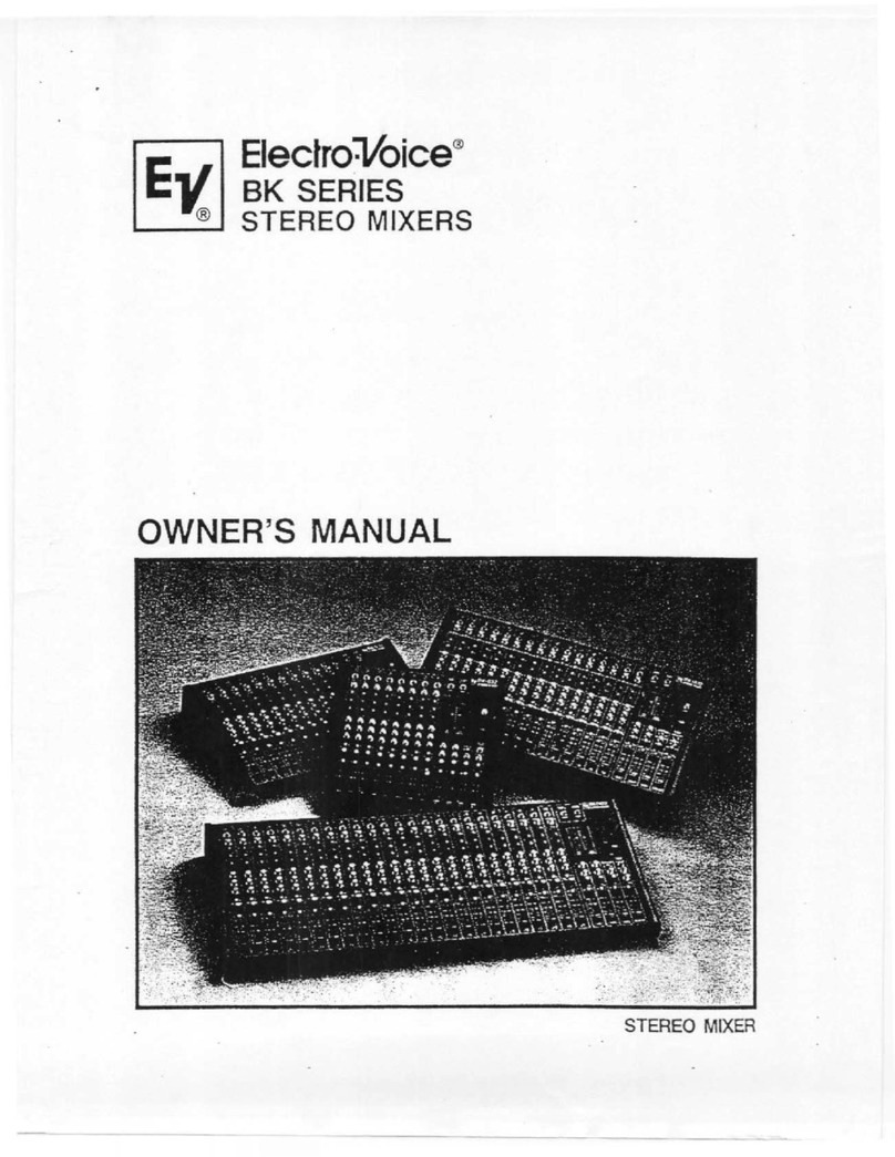 Electro-Voice BK Series owner's manual