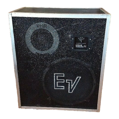 Electro-Voice B115-M Specification sheet
