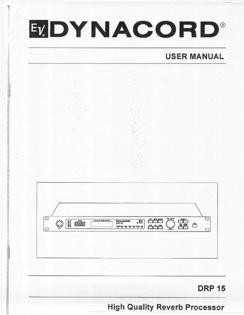 Dynacord DRP 15 - User manual