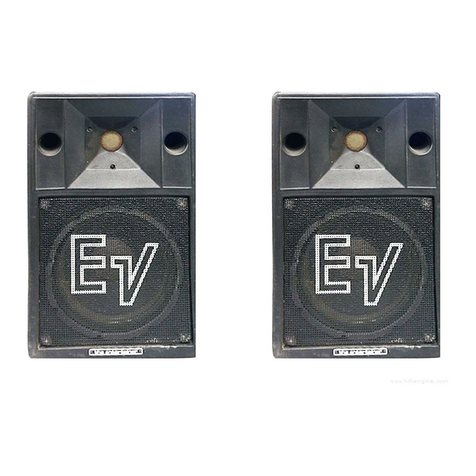 Electro-Voice 100S Specification sheet