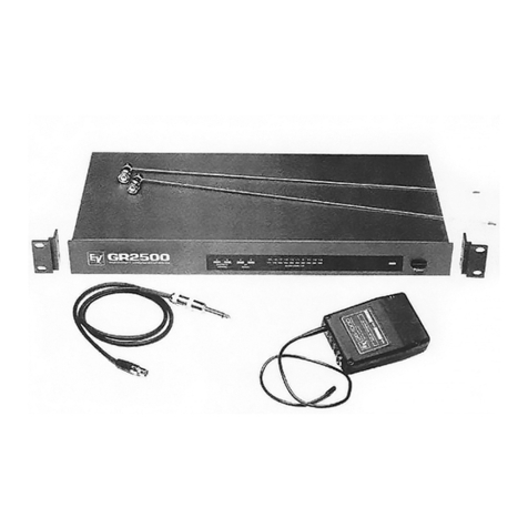 Electro-Voice Wireless Guitar System GS2500 owner's manual