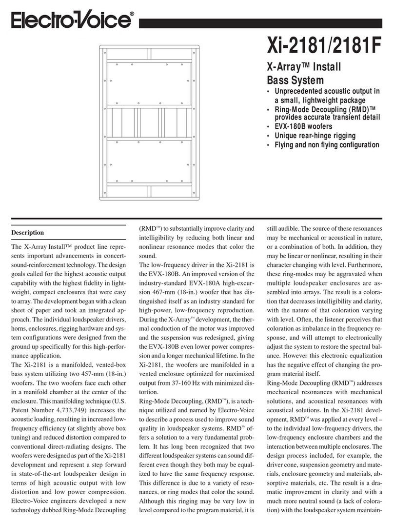 Electro-Voice X-Array Xi-2181 user manual