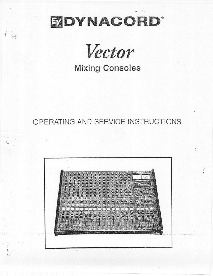 Electro-Voice Vector Service instructions