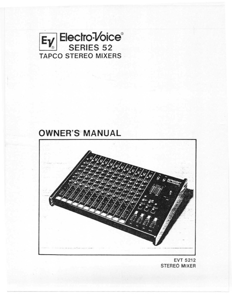 Electro-Voice Series 52 owner's manual