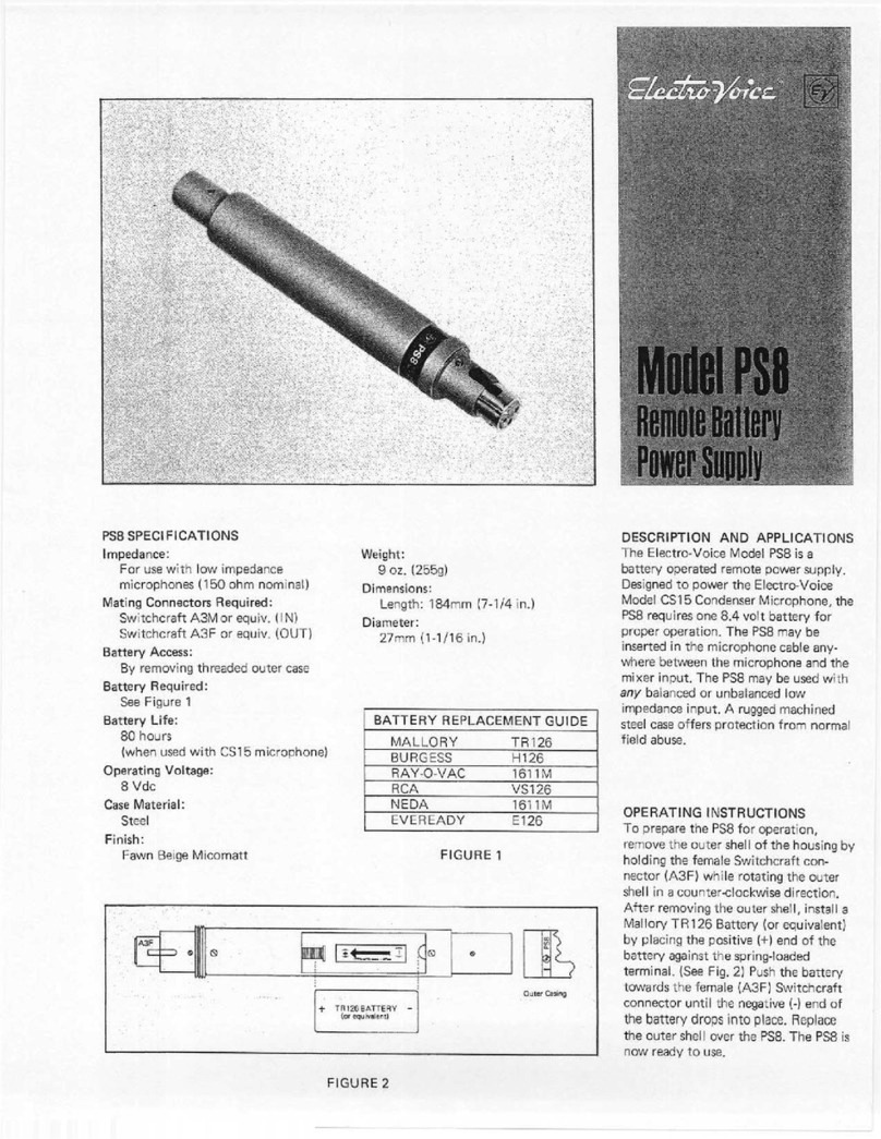 Electro-Voice PS8 Brochure & specs
