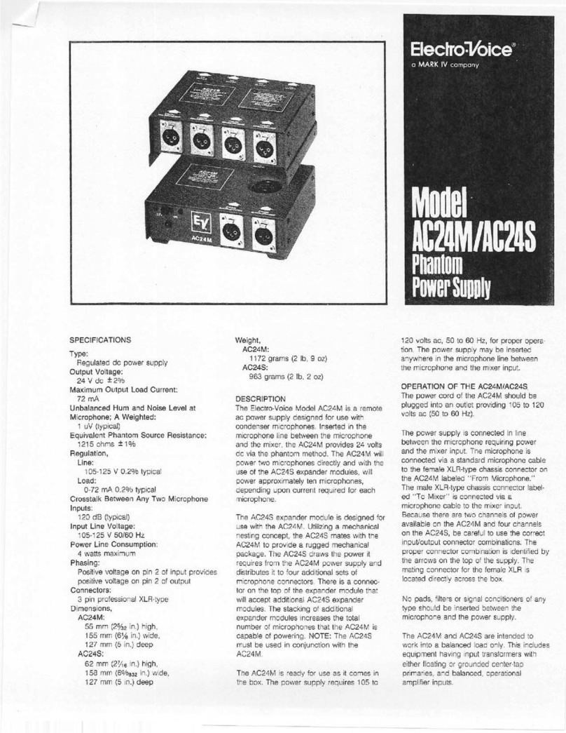 Electro-Voice AC24M Brochure & specs