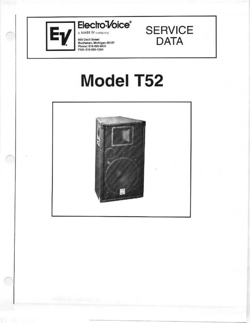 Electro-Voice T52 Service data