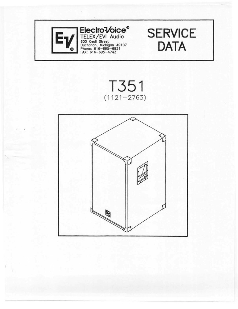 Electro-Voice T351 Service data