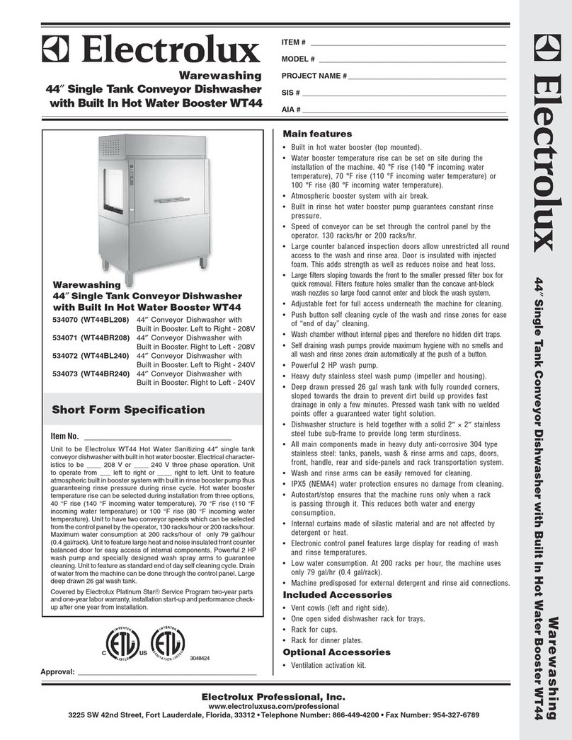 Electrolux WT44BR240 User manual