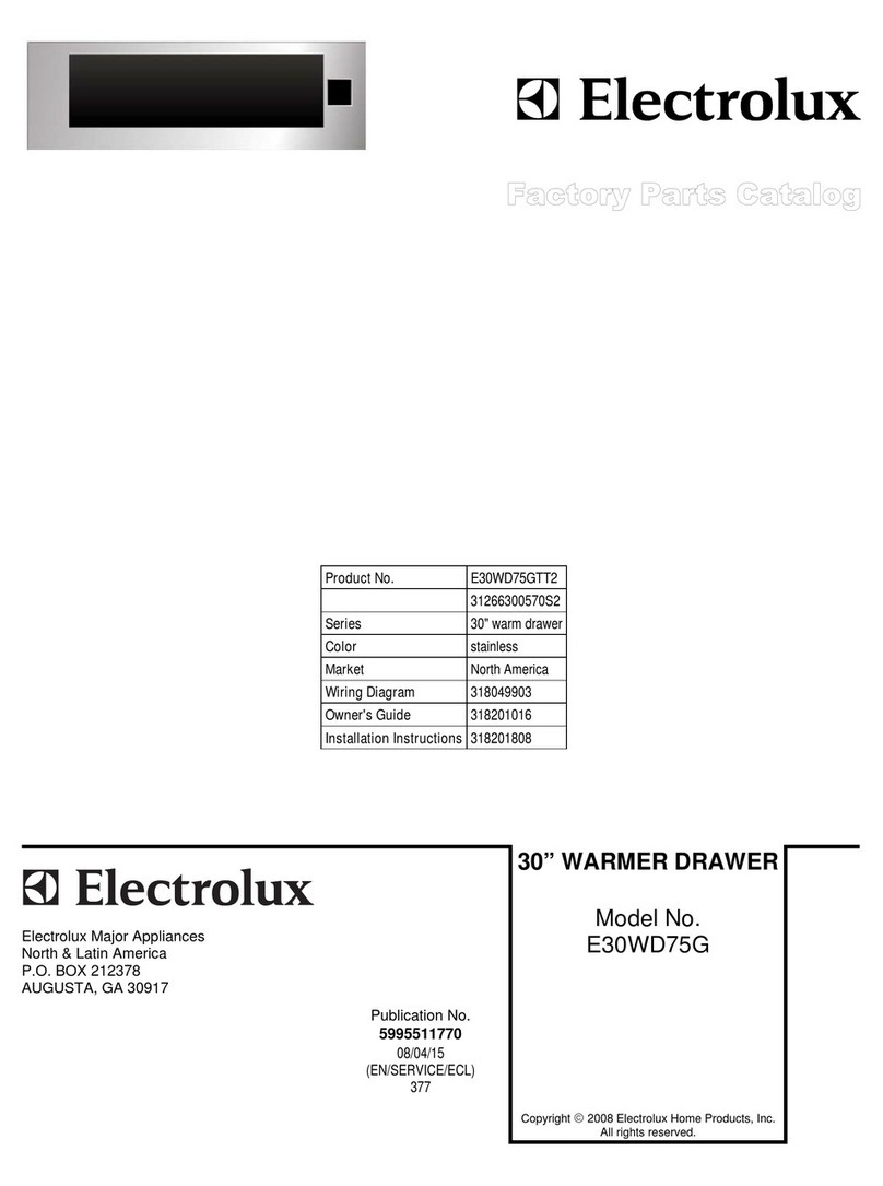 Electrolux E30WD75GTT2 Factory parts catalog