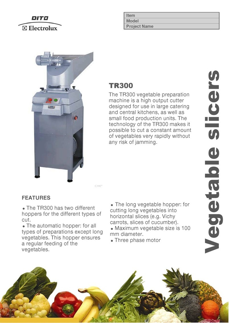 Electrolux Dito TR300 Specifications