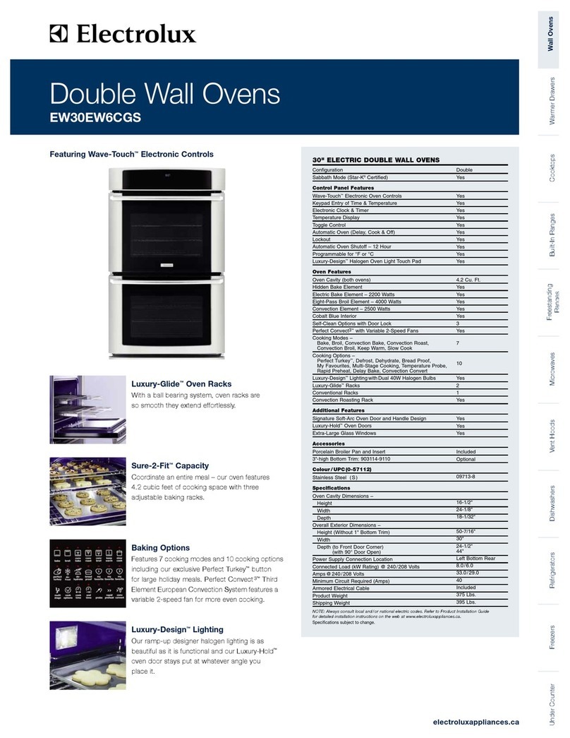 Electrolux EW30EW6CGS Brochure & specs