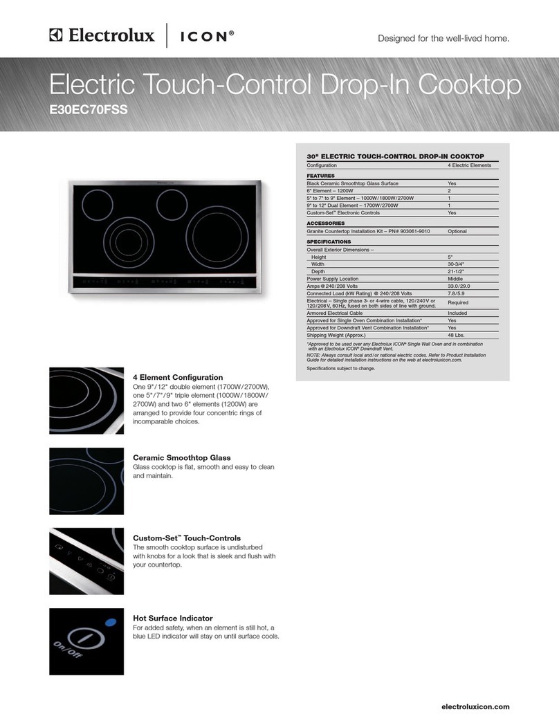 Electrolux ICON Designer E30EC70FSS User manual