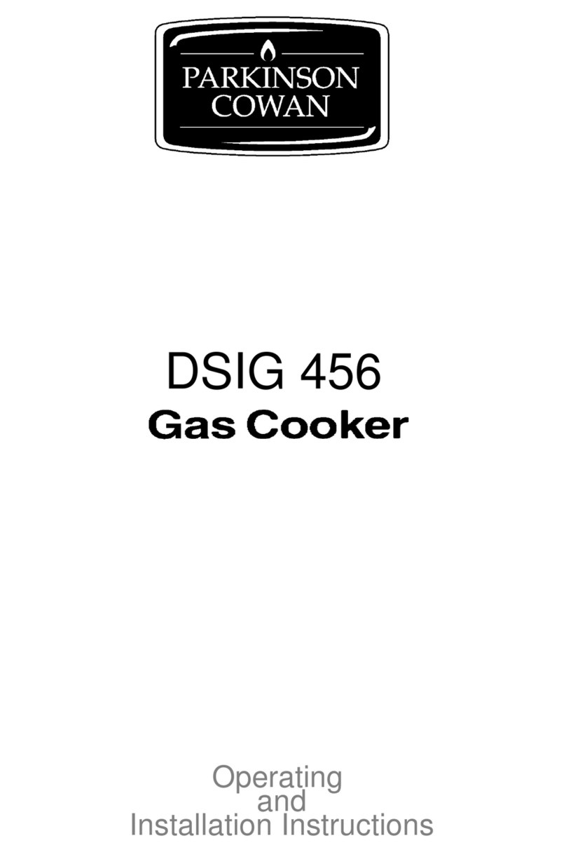 Parkinson Cowan DSIG 456 Operating and installation instructions Parkinson Cowan DSIG 456 Operating and installation instructions