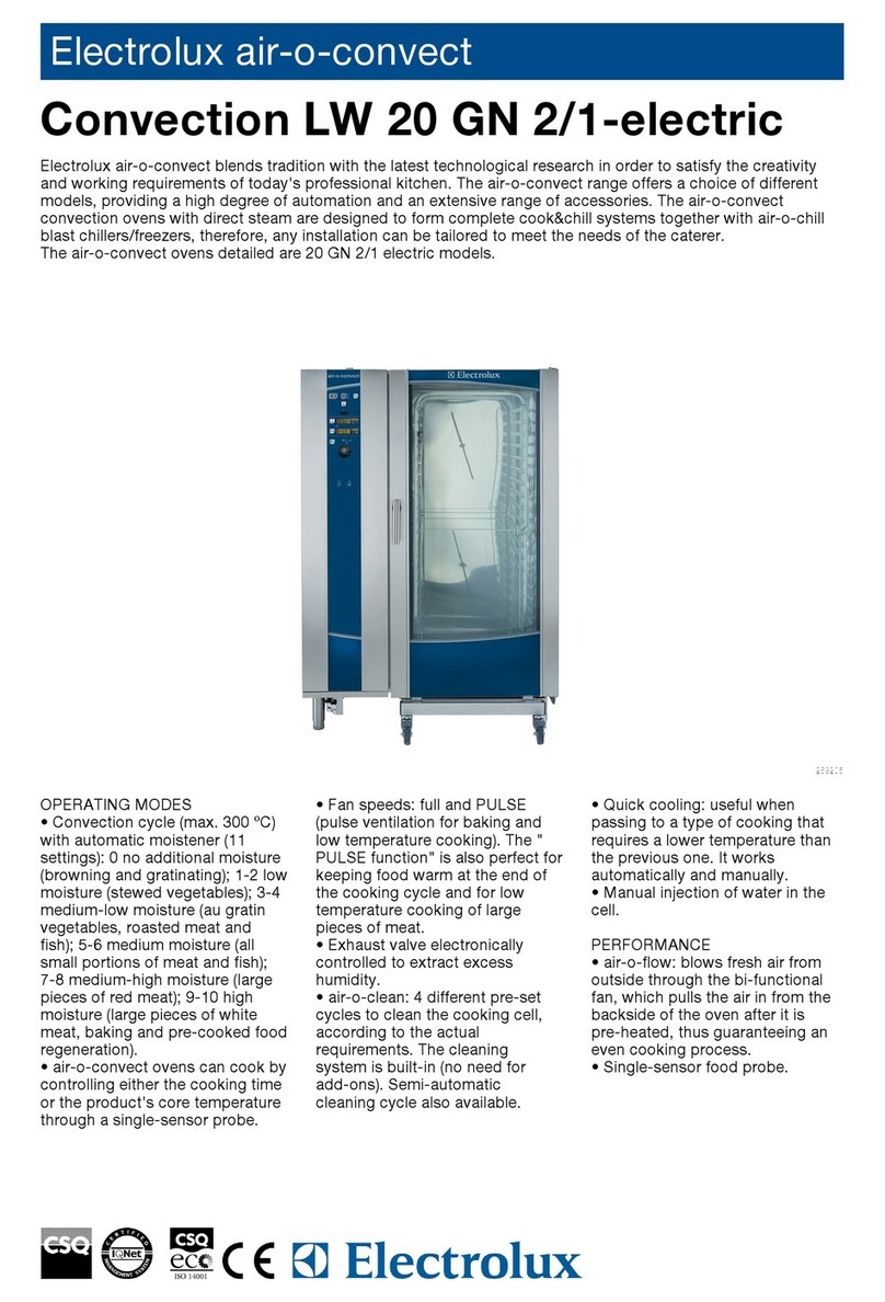 Electrolux Air-O-Convect 269005 User manual