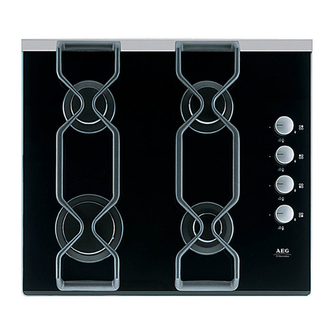 AEG GAS HOB 69802 G User manual