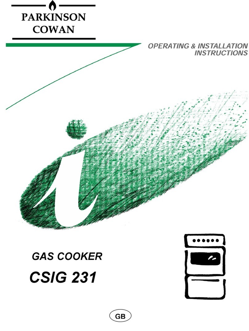 Parkinson Cowan SIG 233 Operating & installation instructions