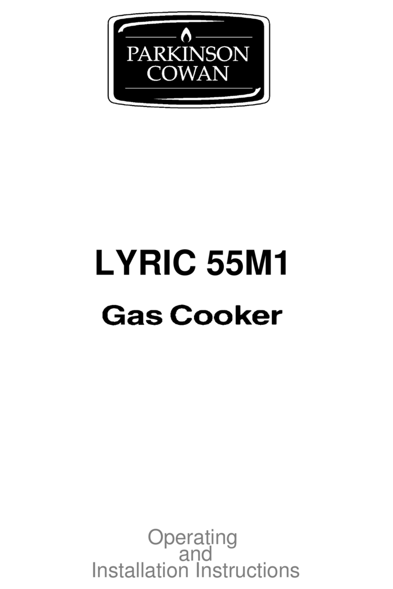 Parkinson Cowan LYRIC 55M1 Operating and installation instructions