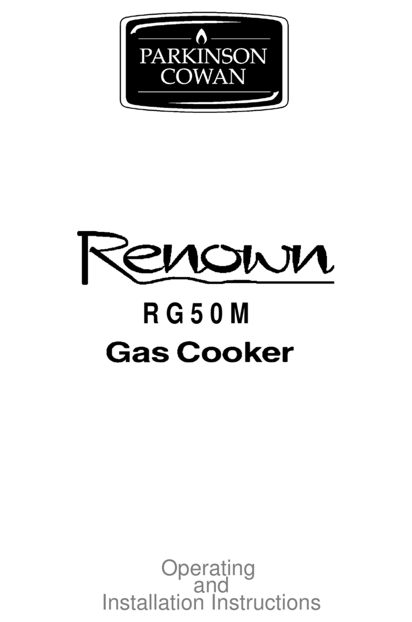 Parkinson Cowan R G 5 0 M Operating and installation instructions Parkinson Cowan R G 5 0 M Operating and installation instructions