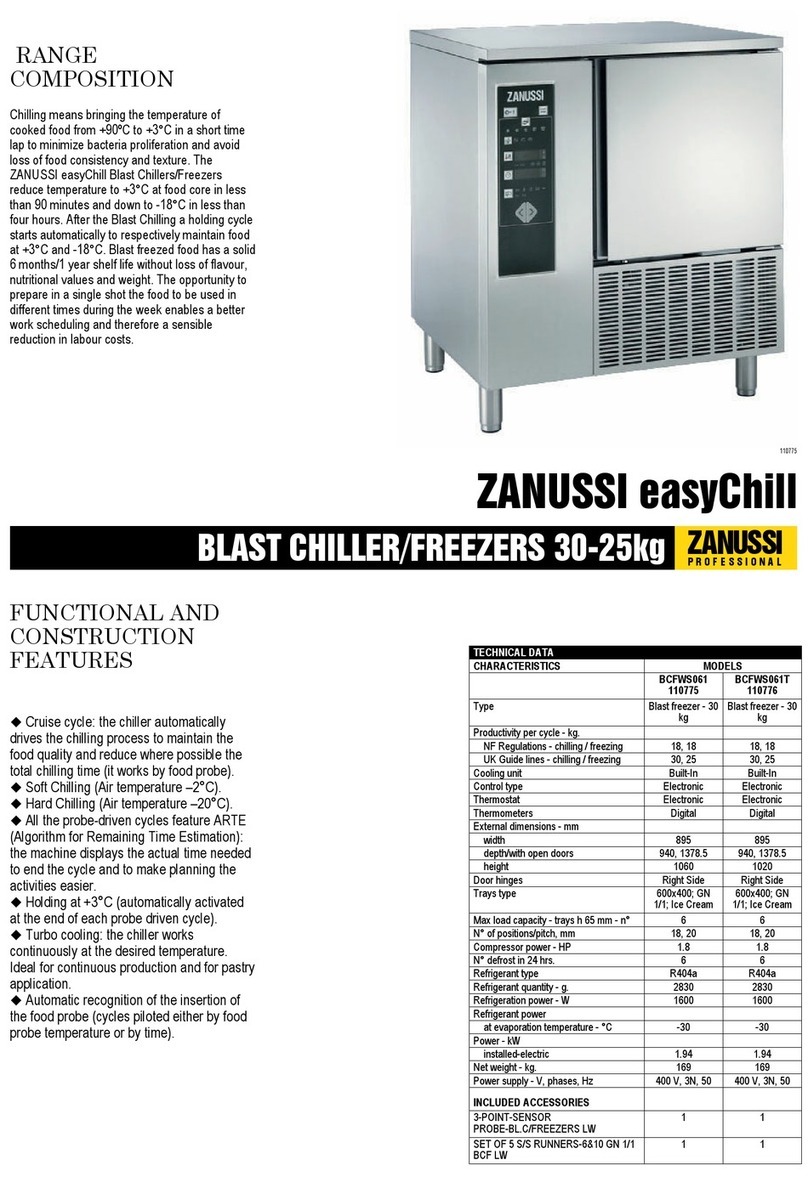 Zanussi ZANUSSI easyChill BCFW061 Brochure & specs