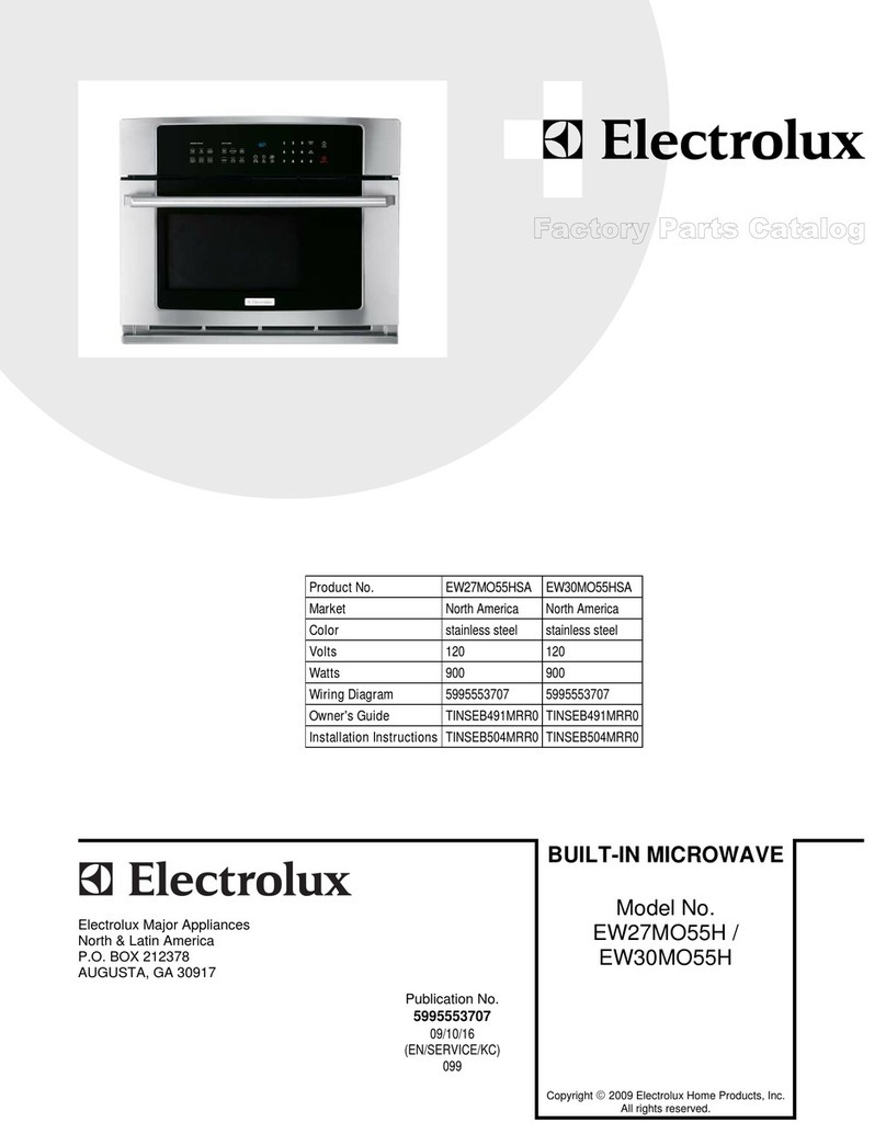 Electrolux EW27MO55HSA Factory parts catalog