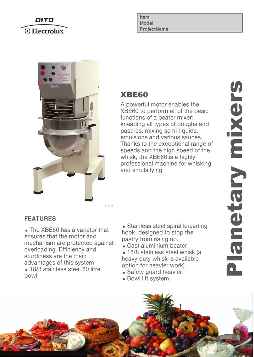Electrolux Dito 601306 Brochure & specs