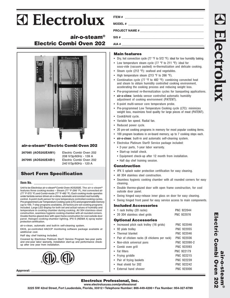 Electrolux Air-O-Steam 267085 User manual