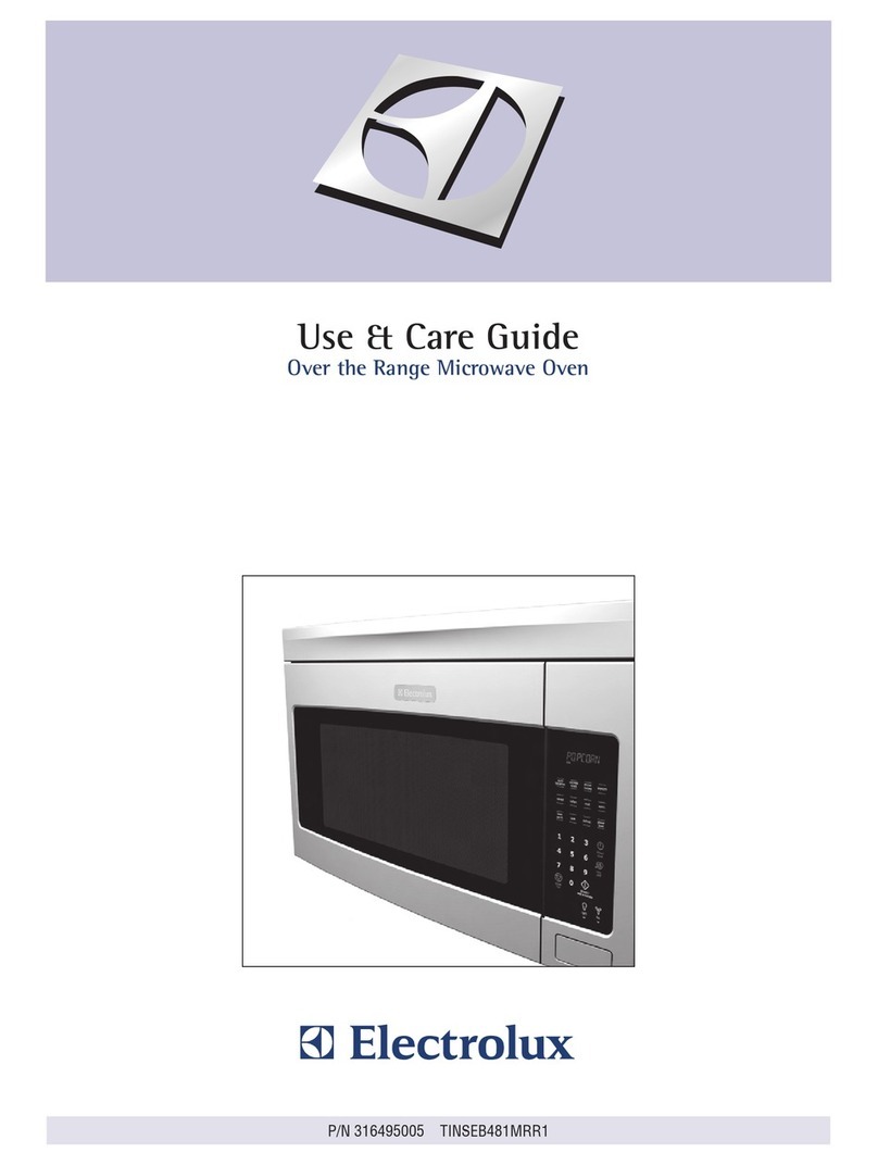 Electrolux 316495005 Use & care guide
