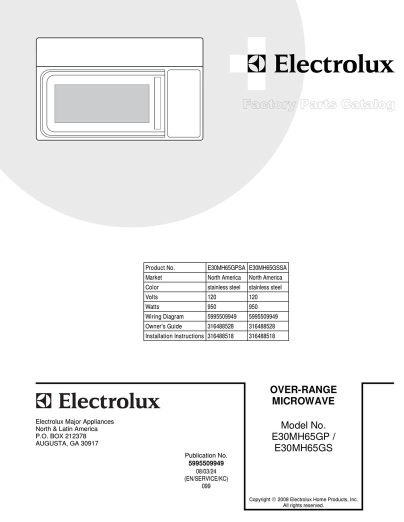 Electrolux E30MH65G installation instructions