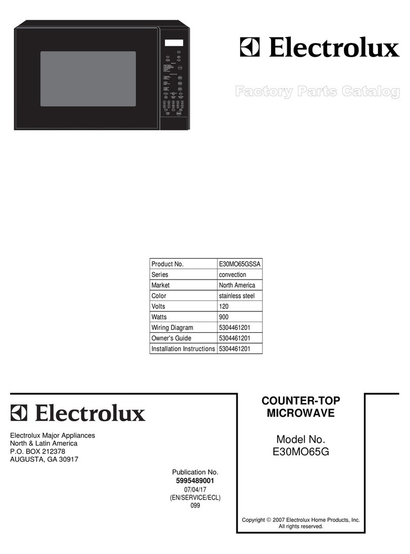 Electrolux E30MO65GSSA User manual