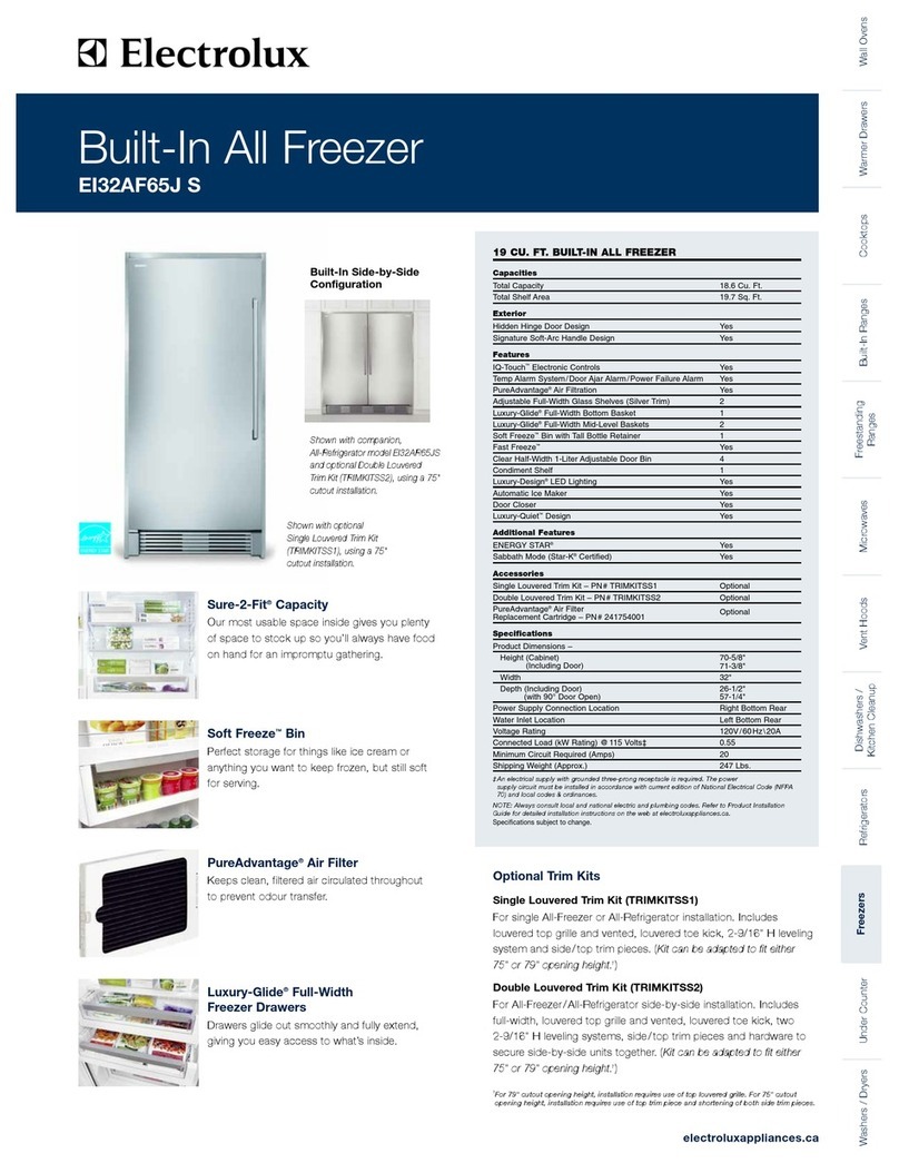 Electrolux EI32AF65J S Specifications