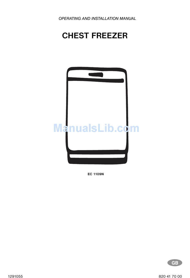 Electrolux EC 1109N OPERATING AND INSTALLATION Manual