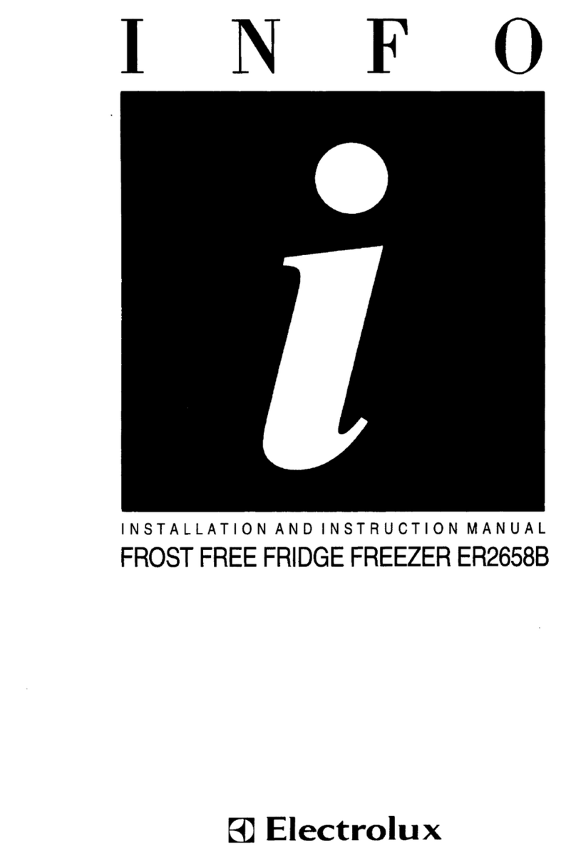 Electrolux ER2658B Installation and instruction manual