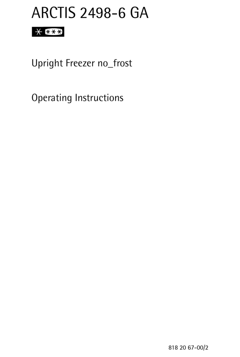 AEG ARCTIS 2498-6 GA User manual