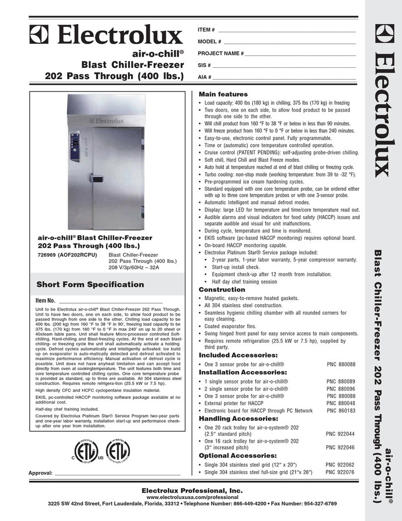 Electrolux Air-O-Chill 726969 User manual