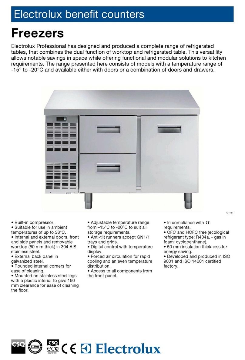 Electrolux 727009 Specifications