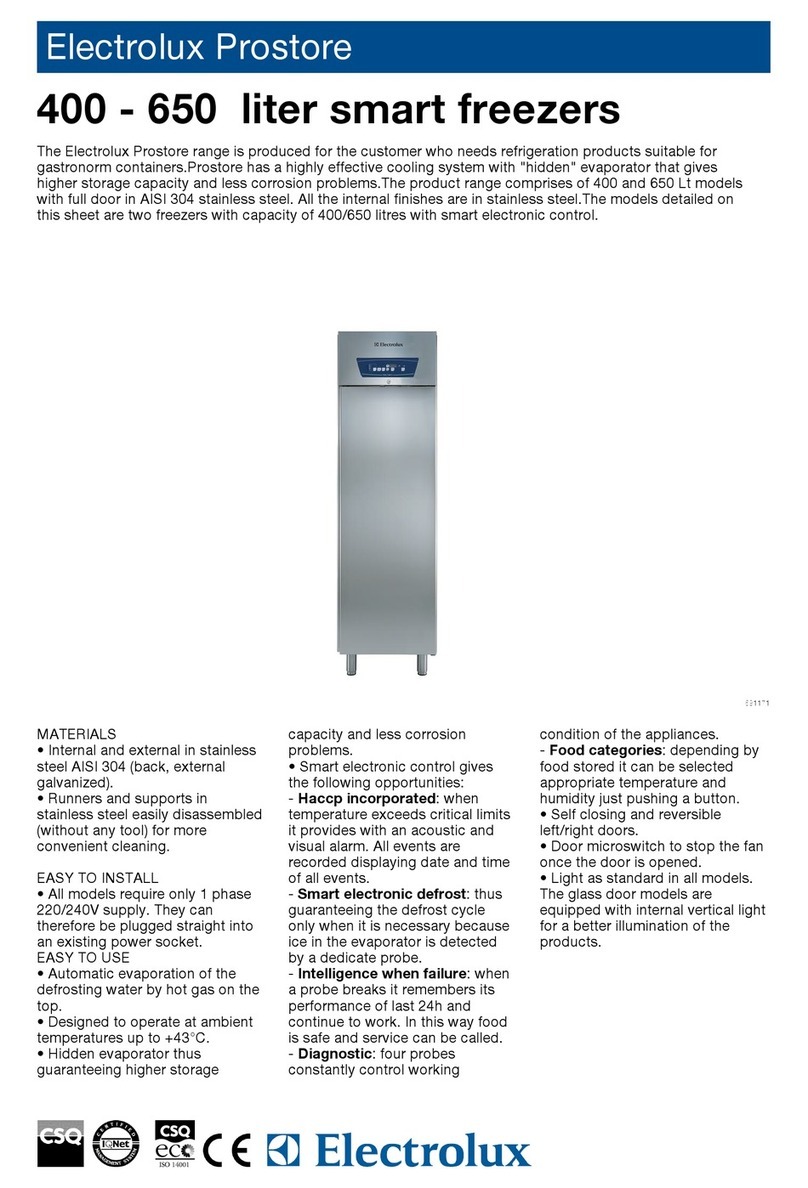 Electrolux Prostore 691233 Specifications
