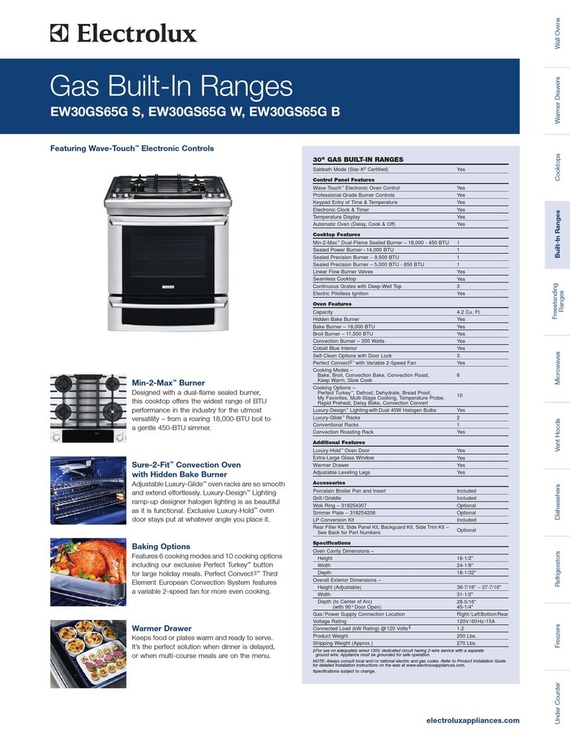 Electrolux EW30GS65G S User manual